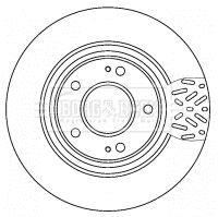 BORG & BECK Тормозной диск BBD4521